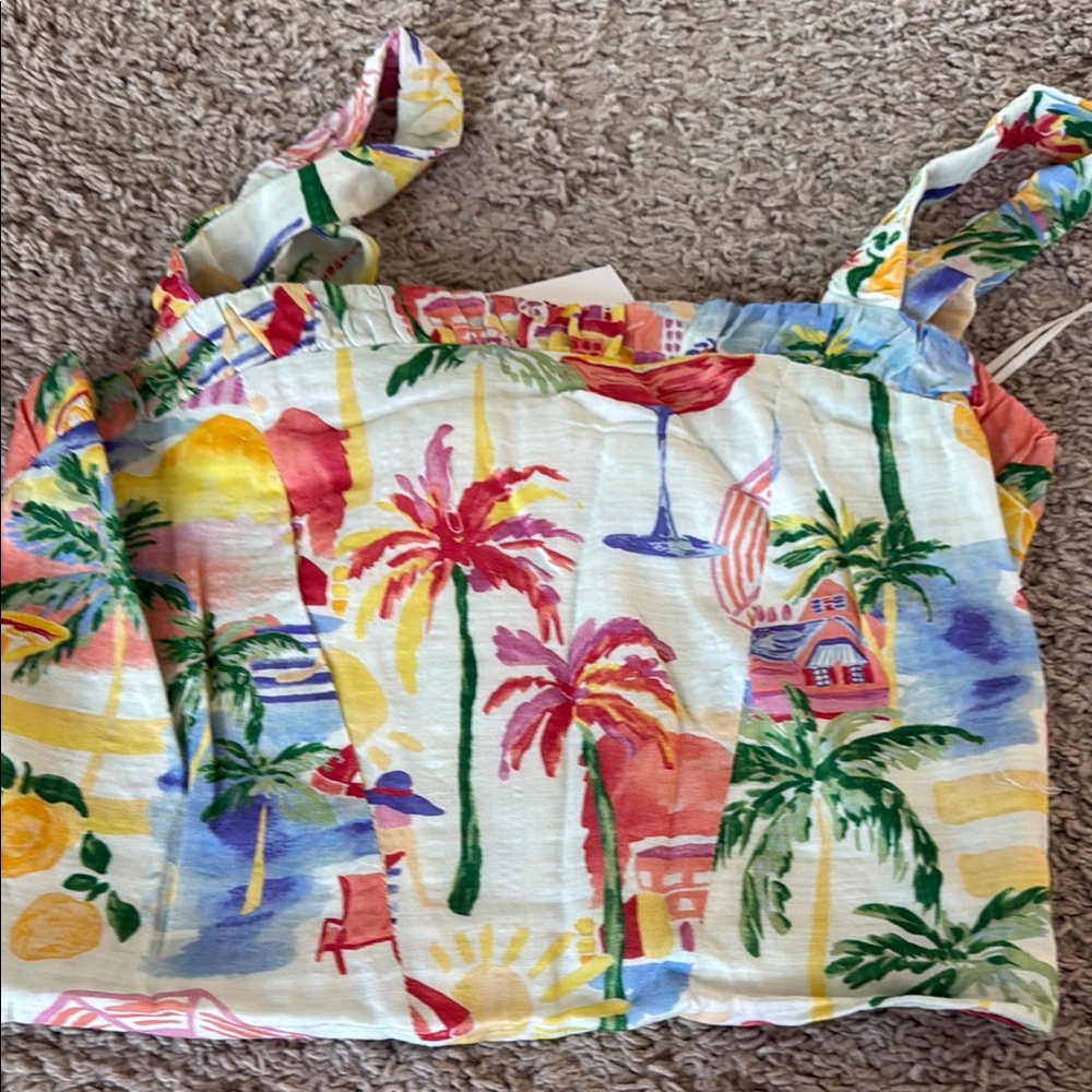 Tropical Print Two Piece - Picture 5 of 8